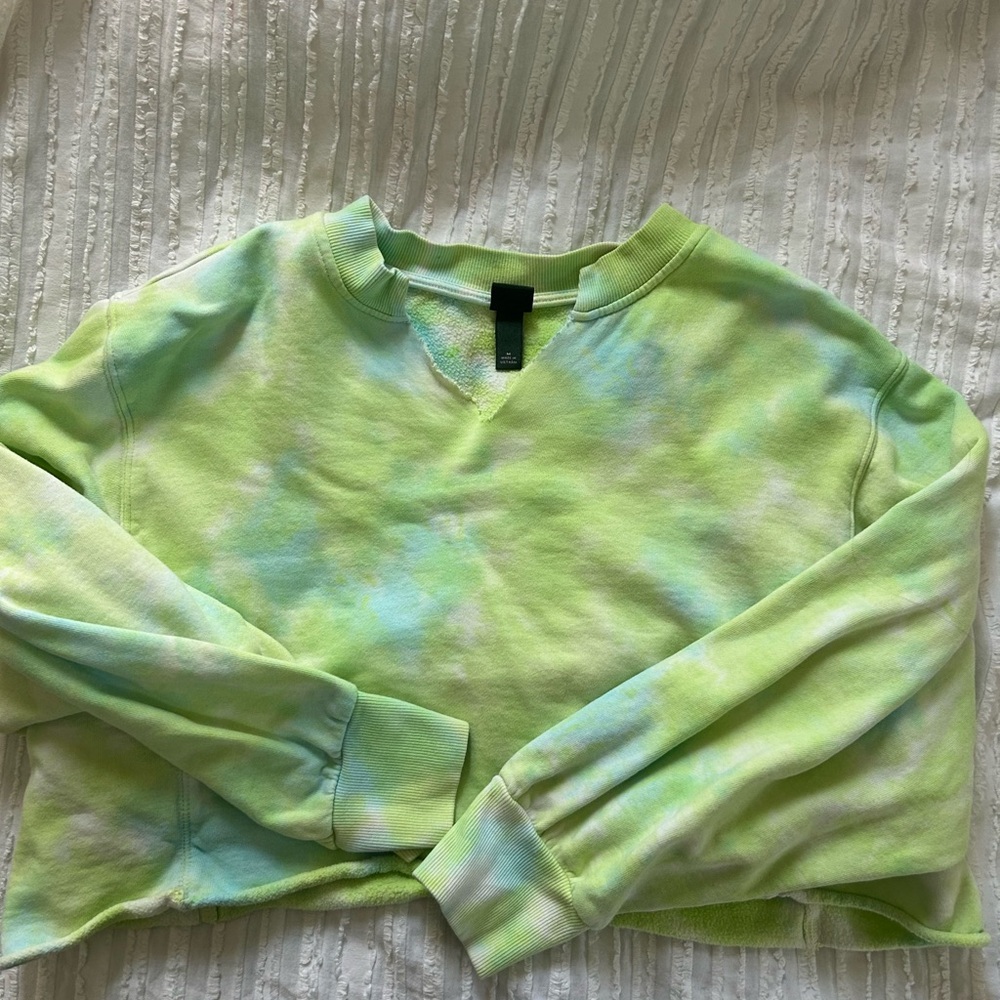 Wild Fable Green Tie-Dye Sweatshirt